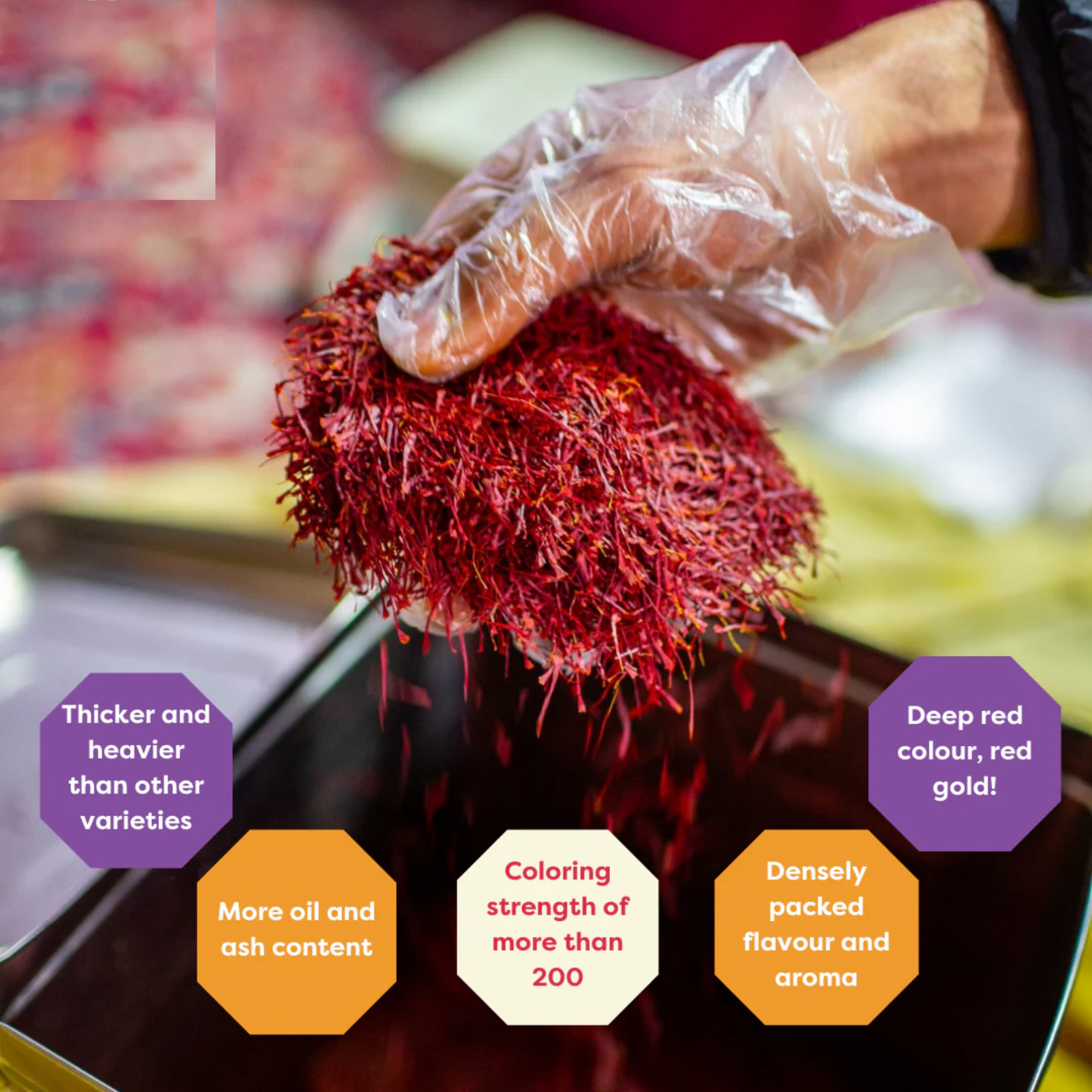 Premium Kashmiri Pure Saffron – Handpicked from Kashmir (0.5 Grams)