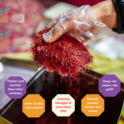 Premium Kashmiri Pure Saffron – Handpicked from Kashmir (0.5 Grams)