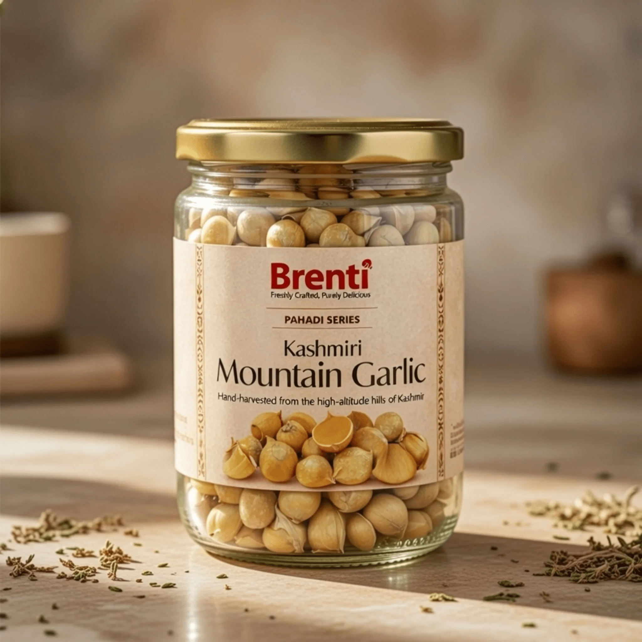 Kashmiri Mountain Garlic - Brenti Foods