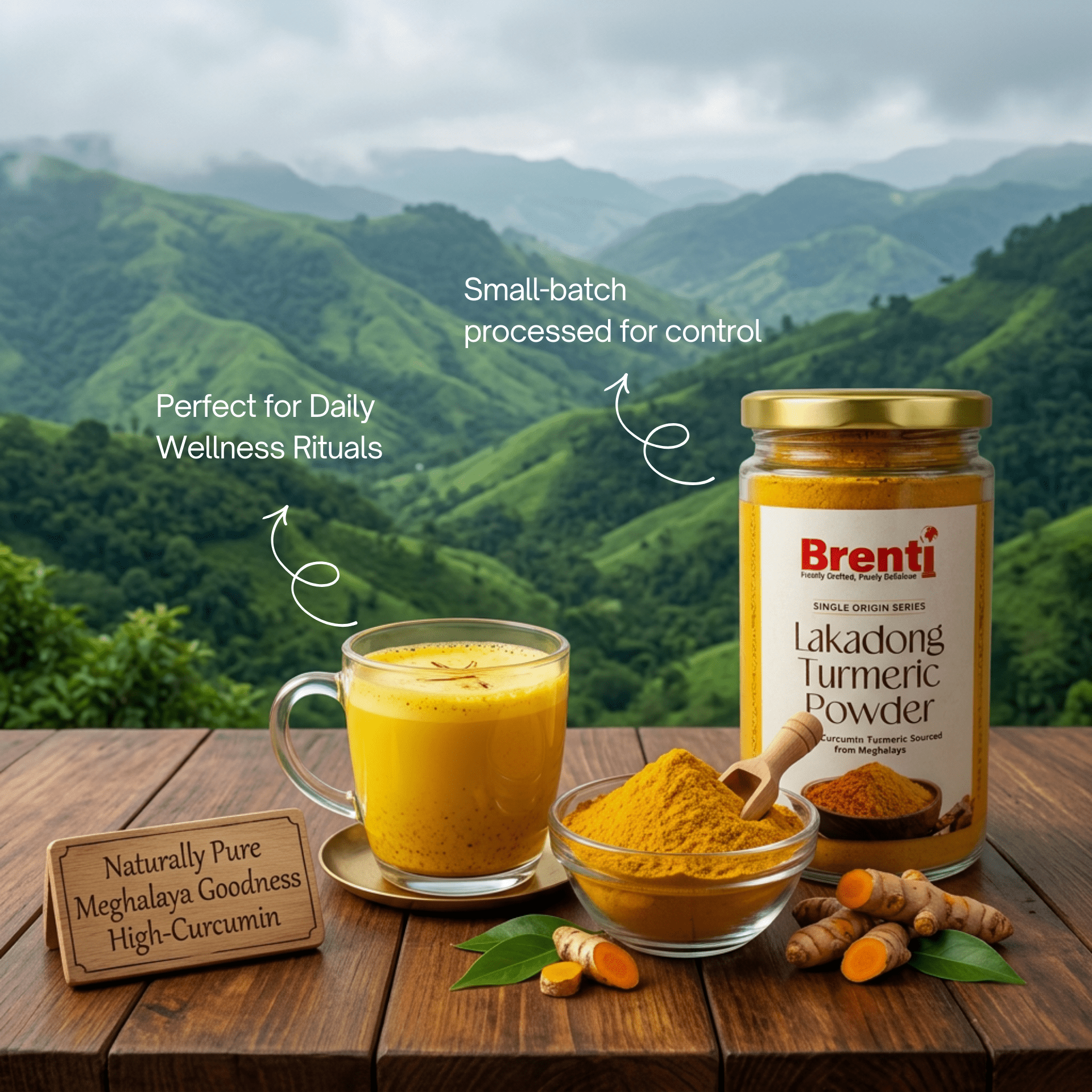 Lakadong Turmeric Powder - Brenti Foods