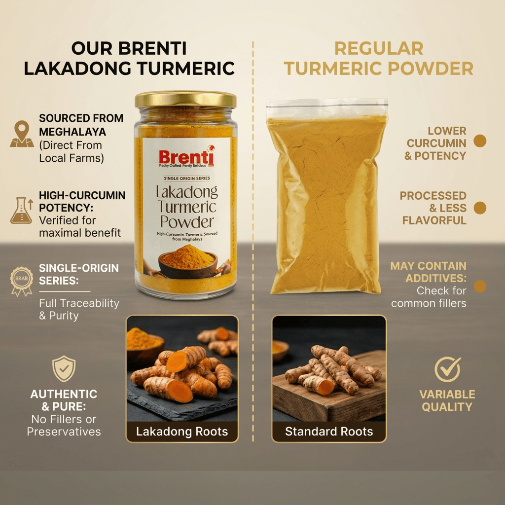Lakadong Turmeric Powder - Brenti Foods
